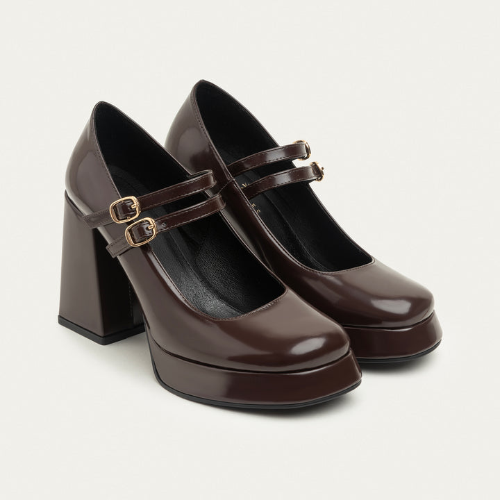 Vintage Vibes Platform Mary Jane | Burgundy