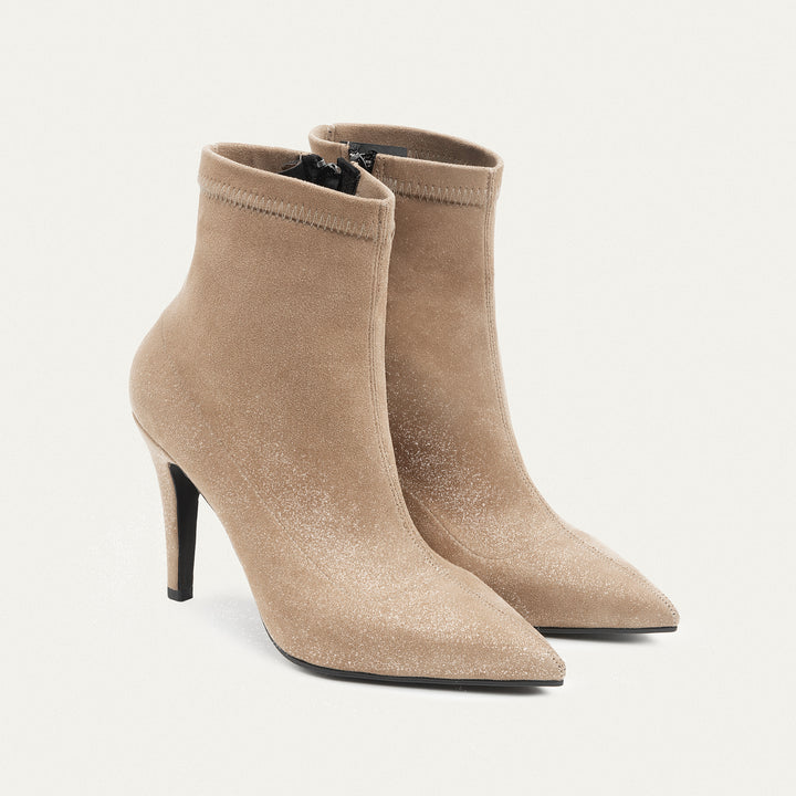 Ankle-high boots - Sparkling Beige