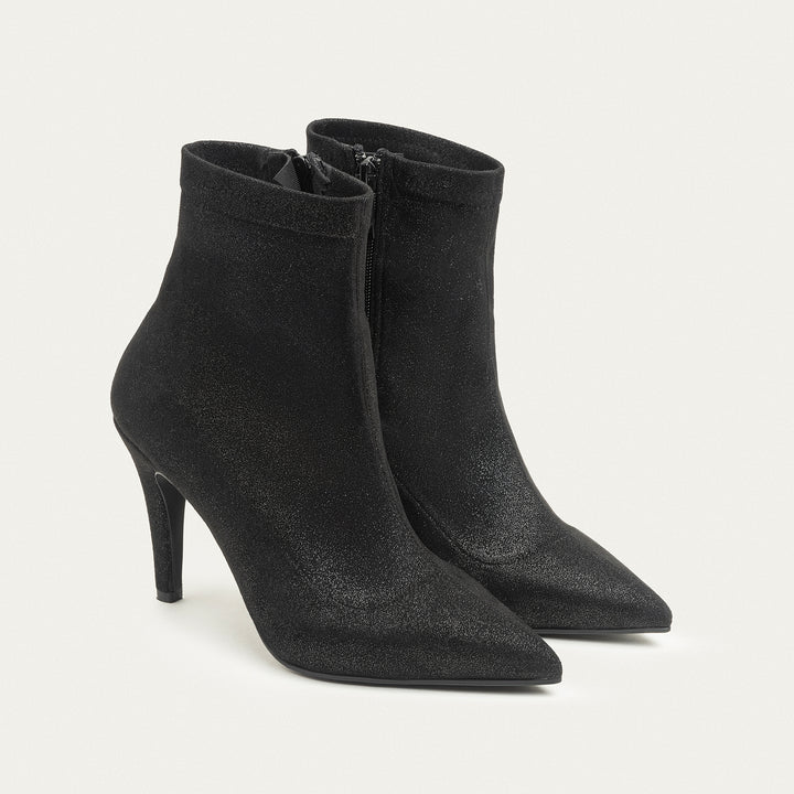 Ankle-high boots - Sparkling Black