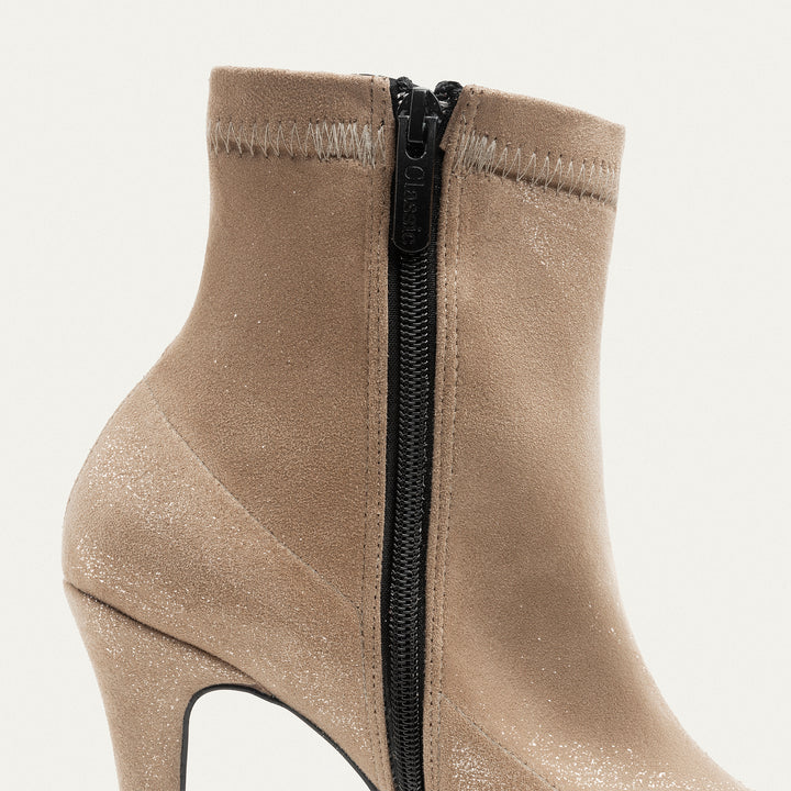 Ankle-high boots - Sparkling Beige