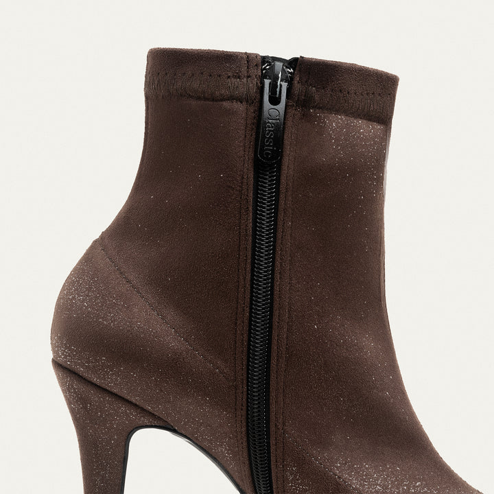 Ankle-high boots - Sparkling Brown