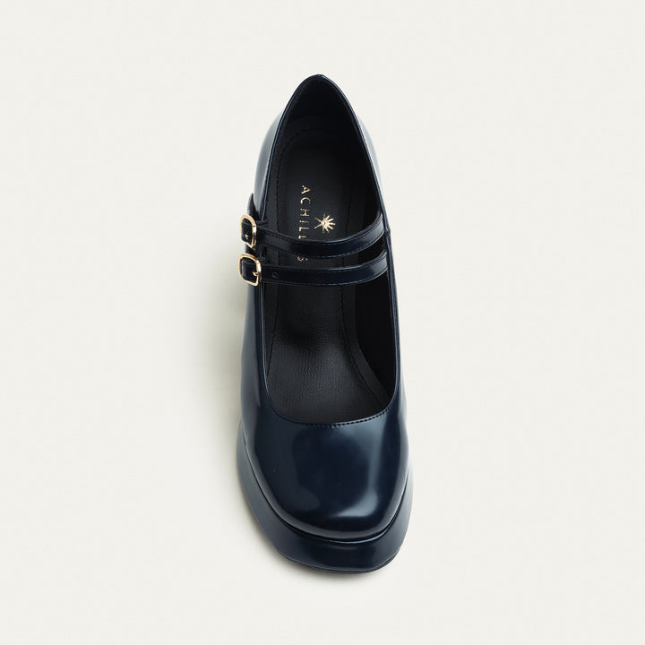 Vintage Vibes Platform Mary Jane | Dark Blue