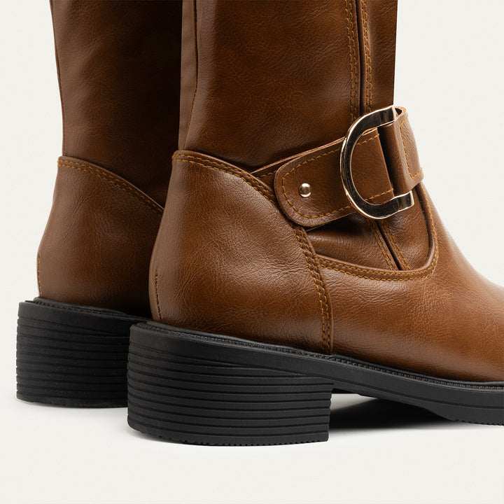 The Buckle Knee High Boots | Havan