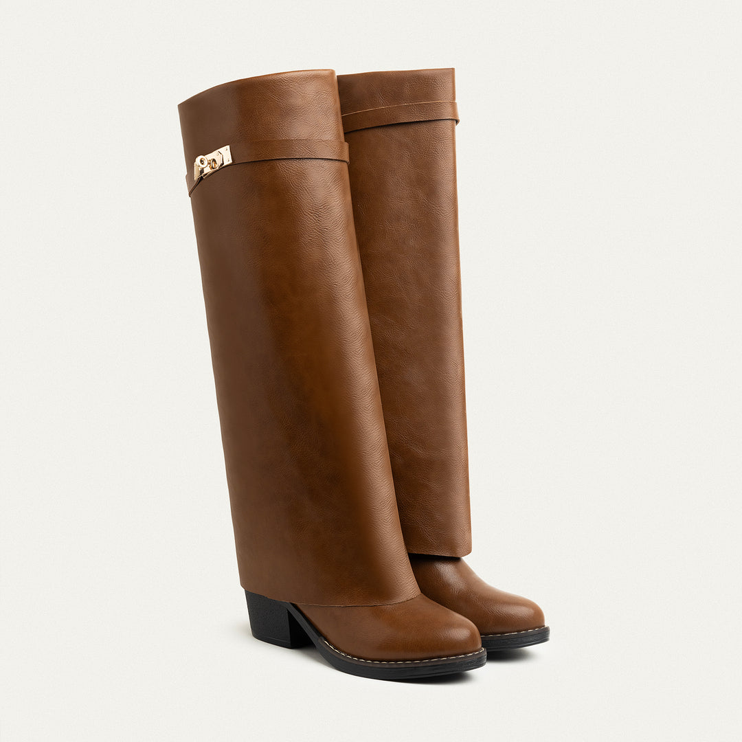 Fold-over knee boots - Havan