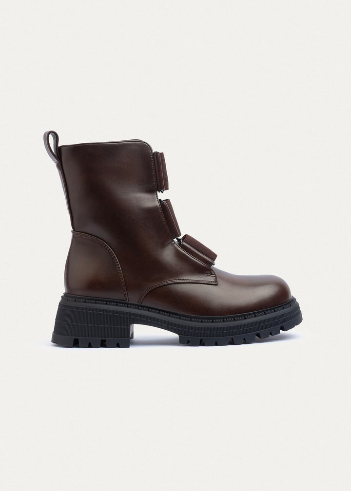 Apex Elastic Combat Boots | Brown