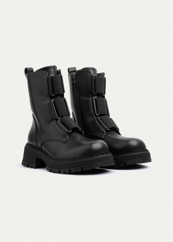 Apex Elastic Combat Boots | Black