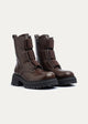 Apex Elastic Combat Boots | Brown