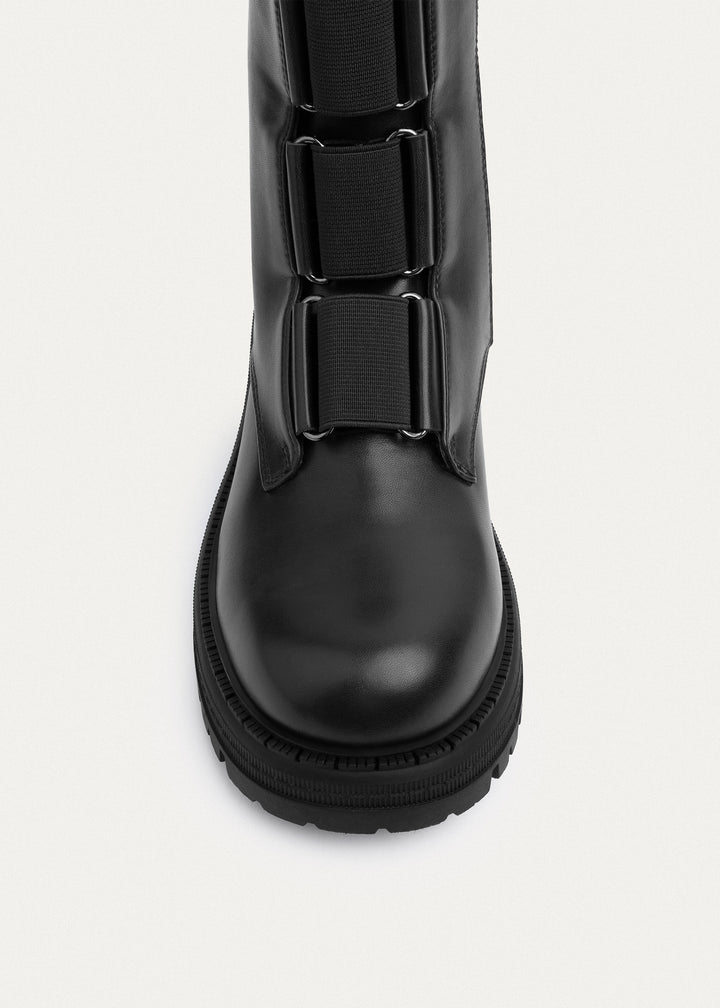 Apex Elastic Combat Boots | Black