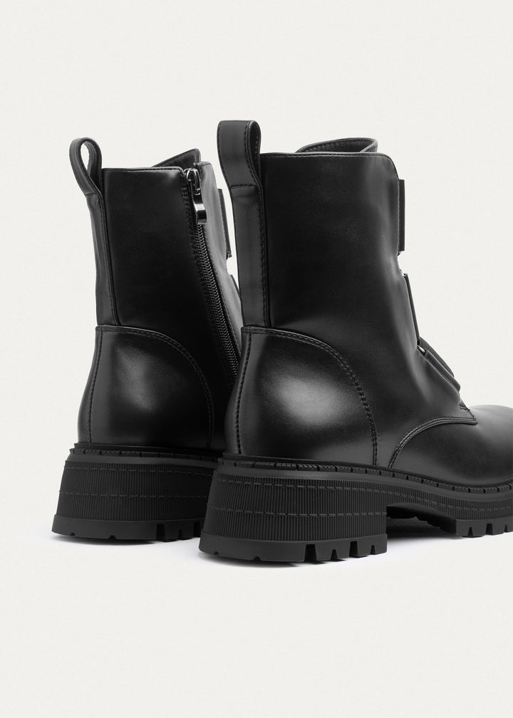 Apex Elastic Combat Boots | Black