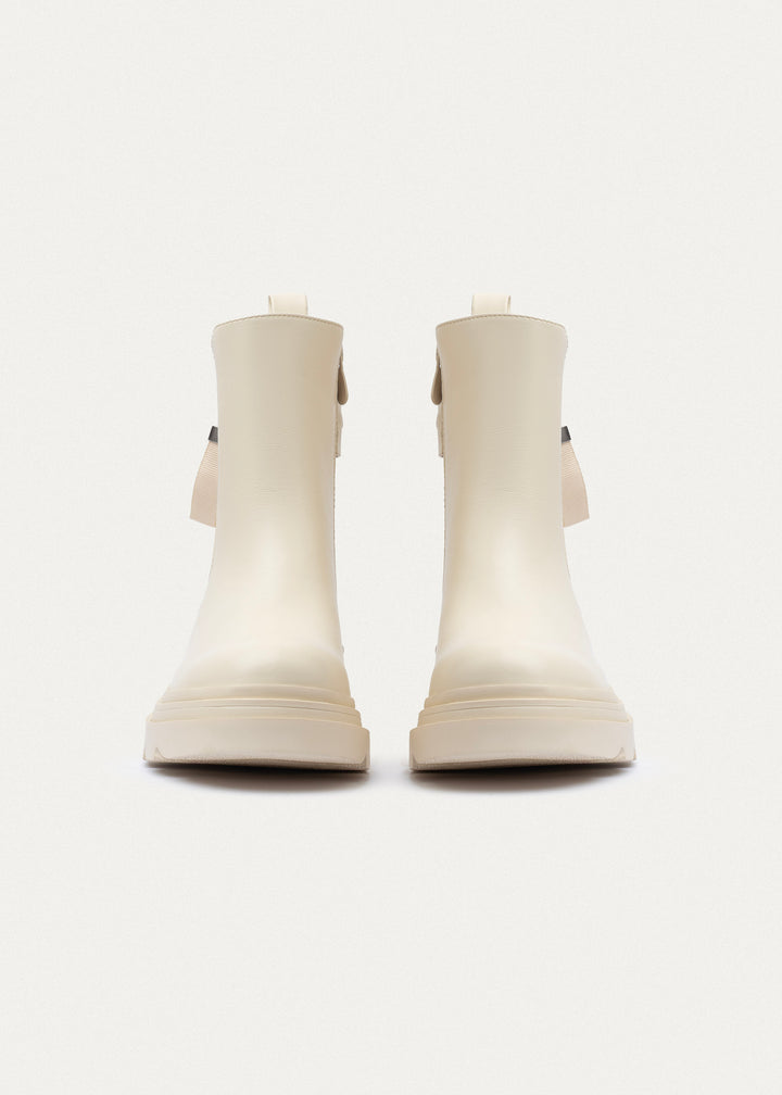 Axis Zip Chelsea Boots | Beige