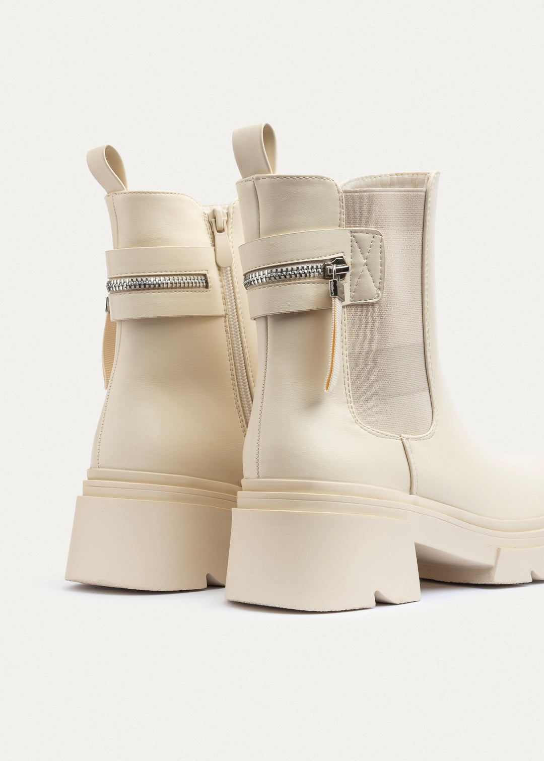 Axis Zip Chelsea Boots | Beige