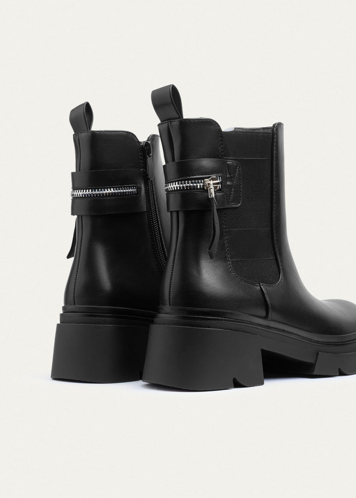 Axis Zip Chelsea Boots | Black