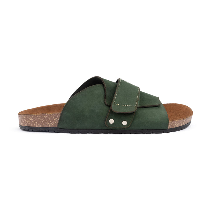 Kyoto Soft Footbed Suede Leather | Olive