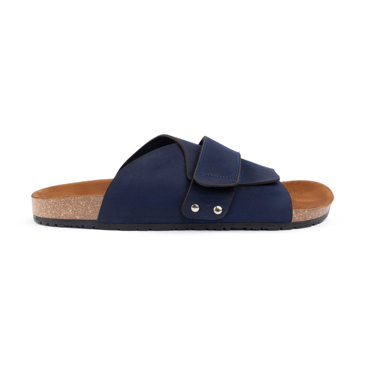 Kyoto Soft Footbed Suede Leather | Navy Blue
