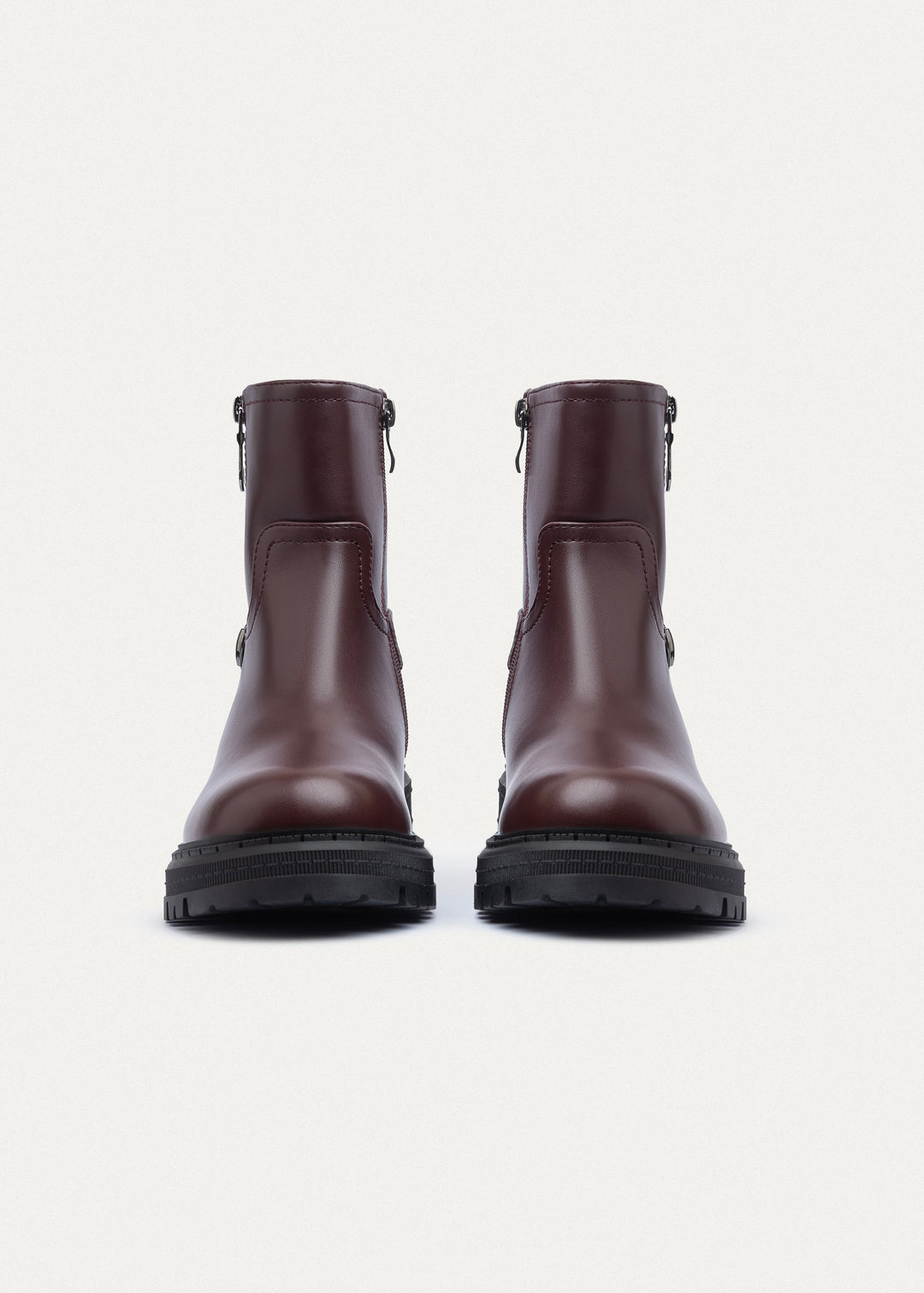 Urban Loop Zip Boots | Burguandy