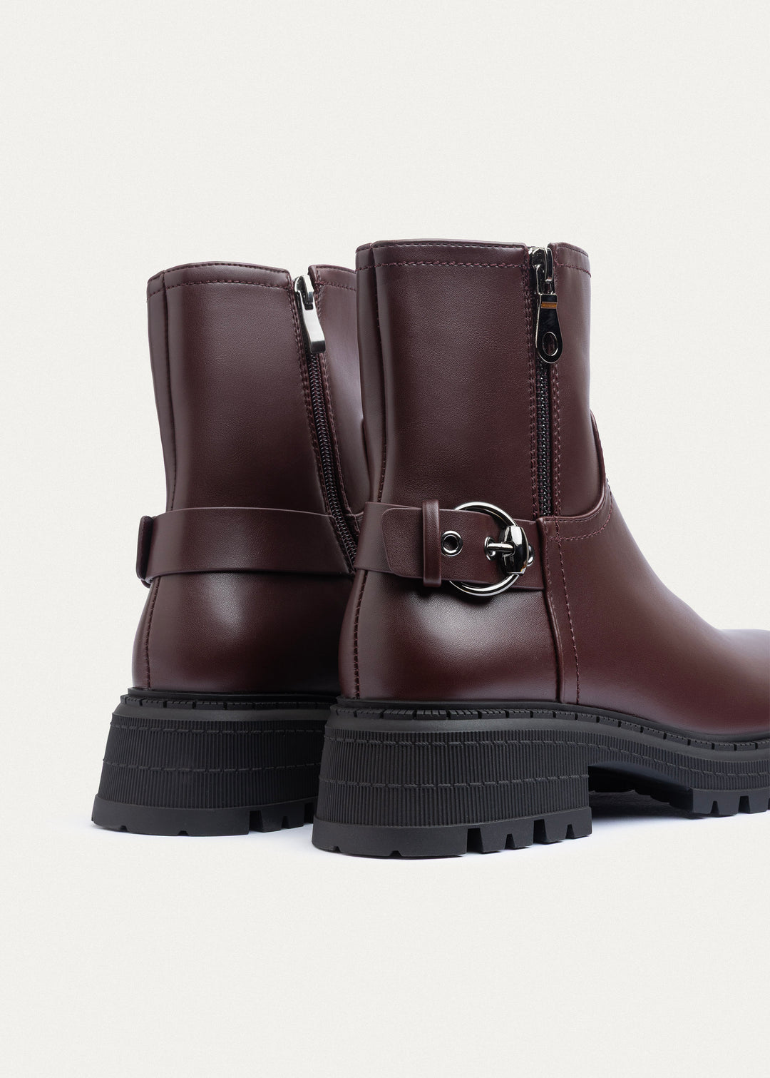 Urban Loop Zip Boots | Burguandy