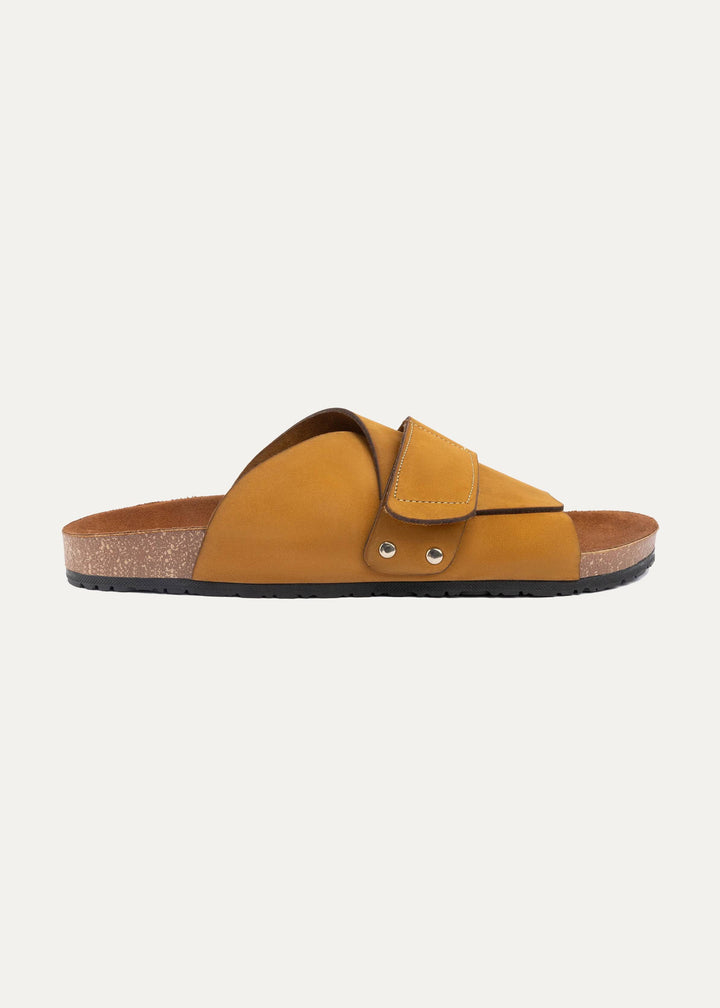 Achilles | Kyoto Soft Footbed Suede Leather -Light Brown