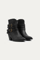Stride Buckle Ankle Boots | Black