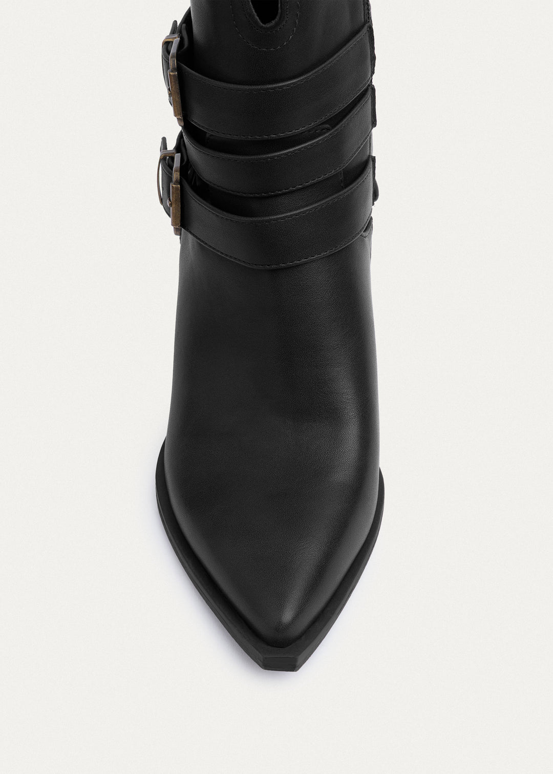 Stride Buckle Ankle Boots | Black