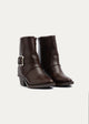 Metro Buckle Boots | Brown