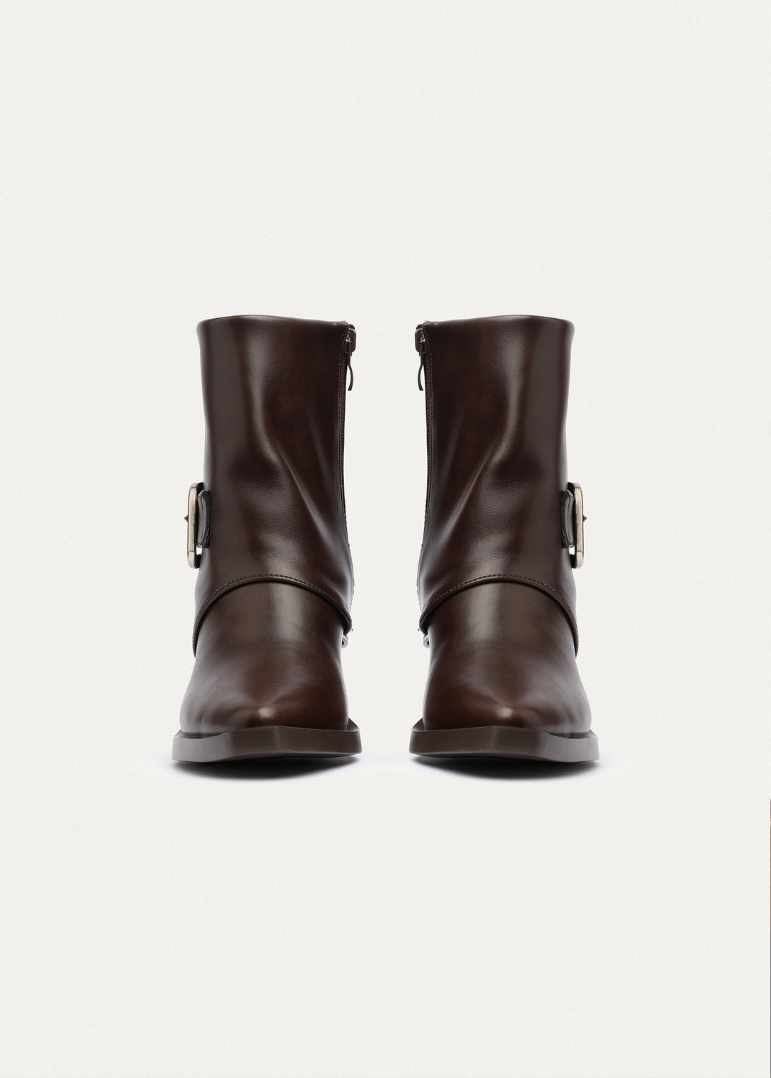 Metro Buckle Boots | Brown