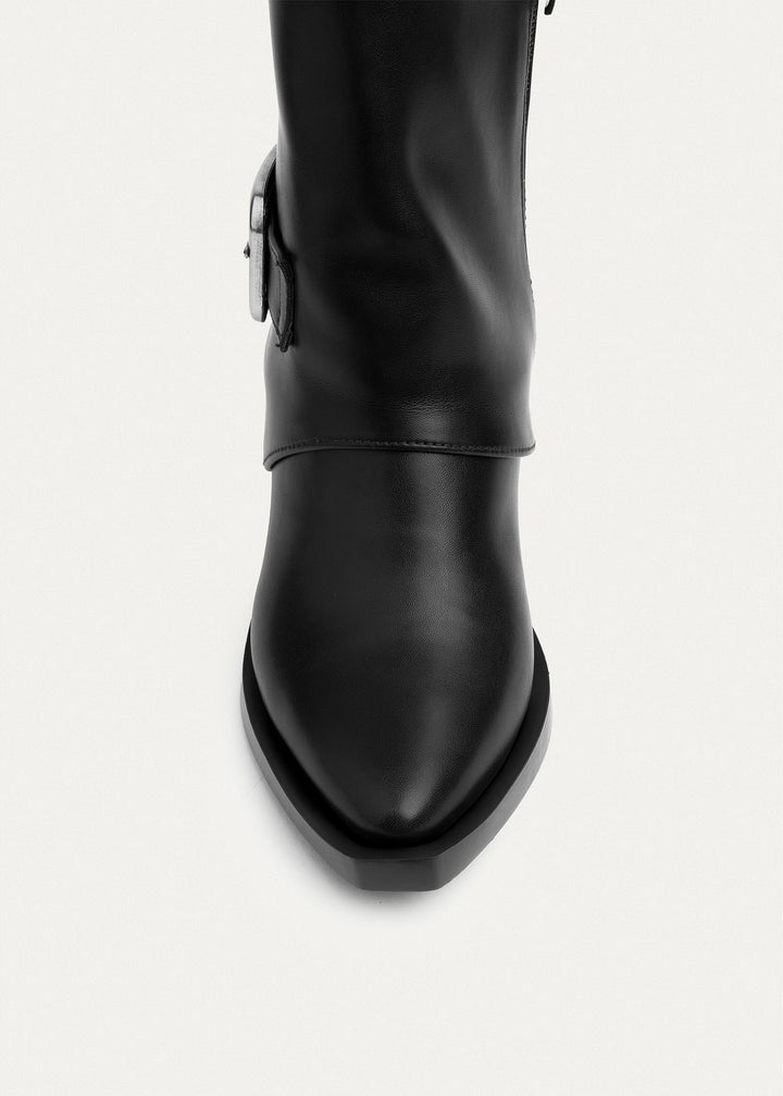 Metro Buckle Boots | Black