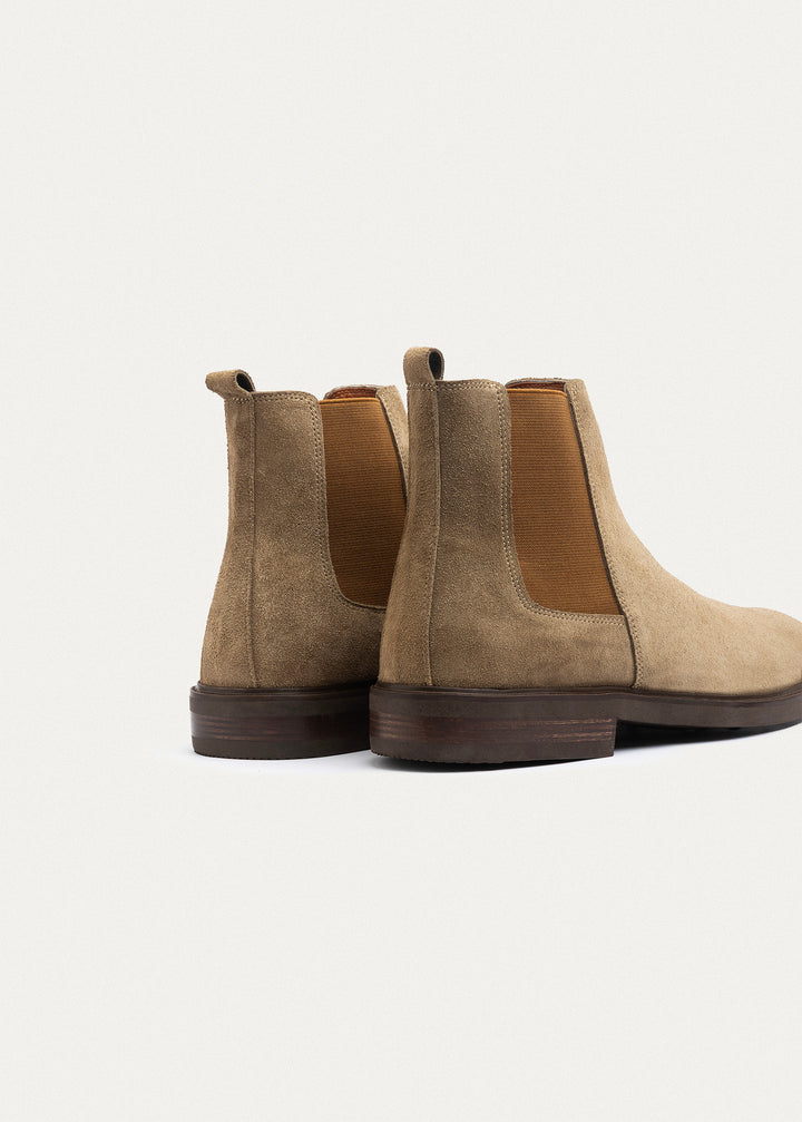 Signature Premium Suede Chelsea Boots | Cafe