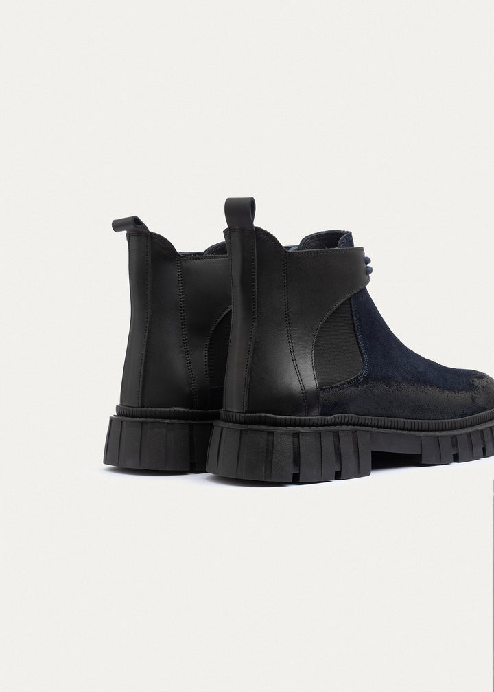 Summit Suede Chelsea Boots| Navy Blue