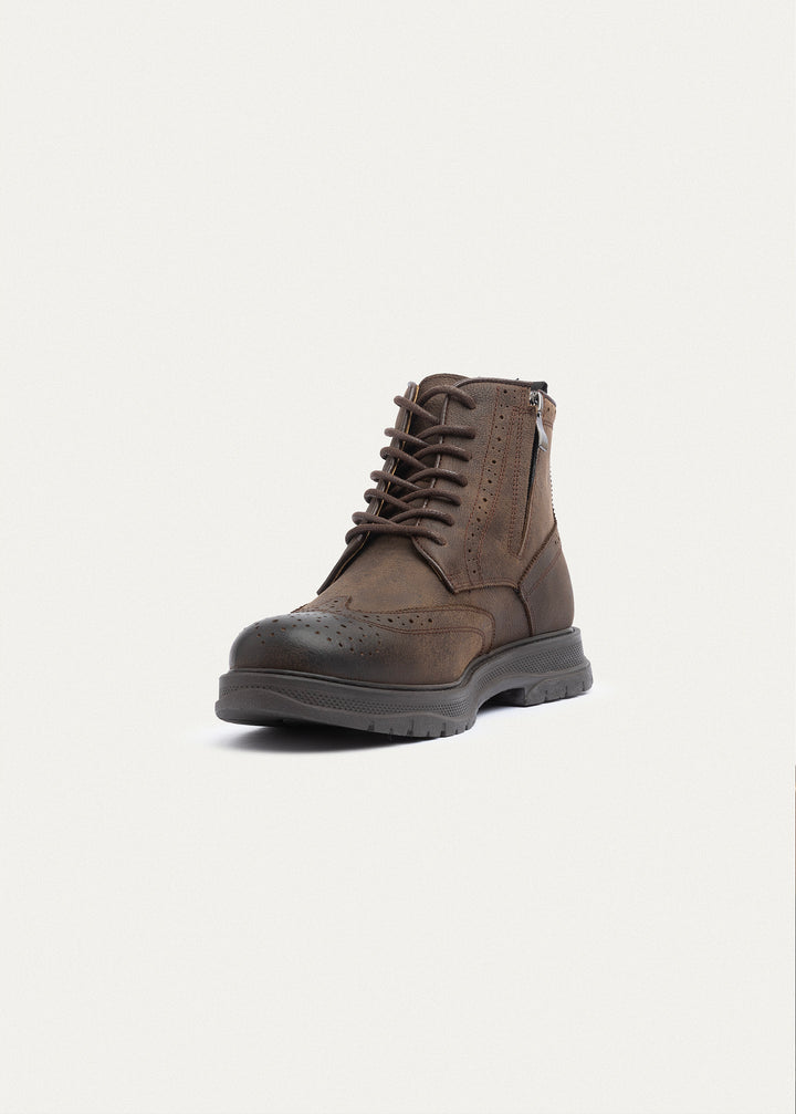 Regent Oiled-Tex Brogue Boots | Brown