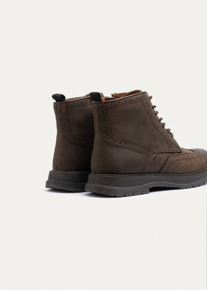Regent Oiled-Tex Brogue Boots | Brown