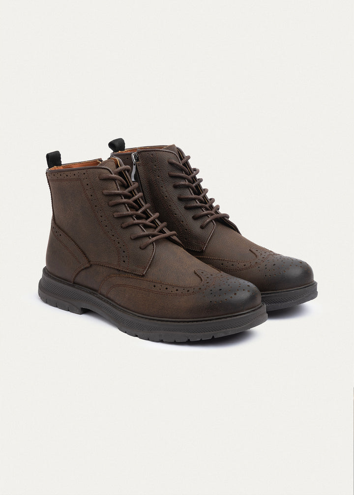 Regent Oiled-Tex Brogue Boots | Brown
