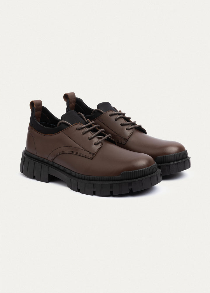 Urban Chunk Lace Shoes | Brown