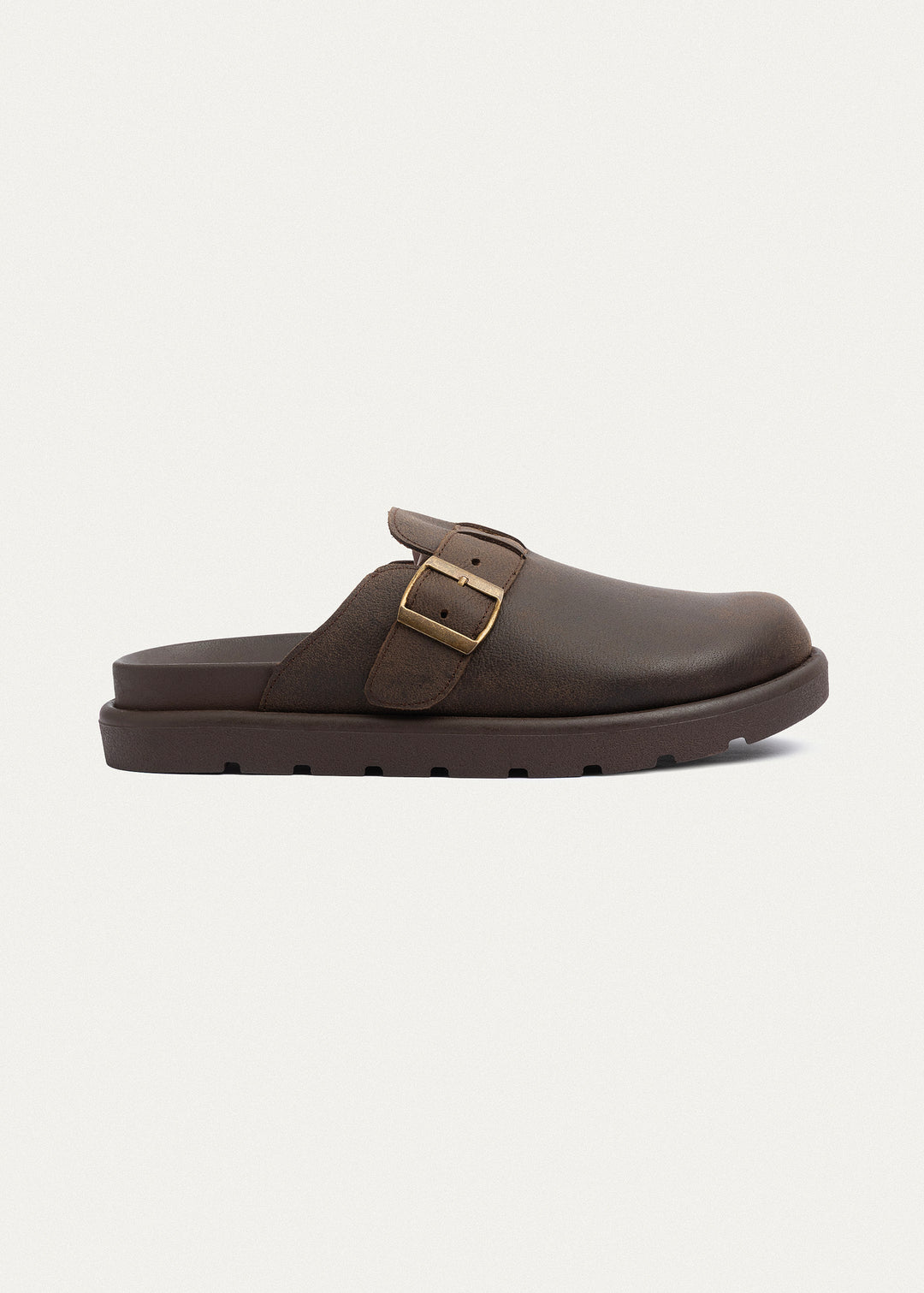 Classic Oiled-Tex Buckle Clogs | Brown