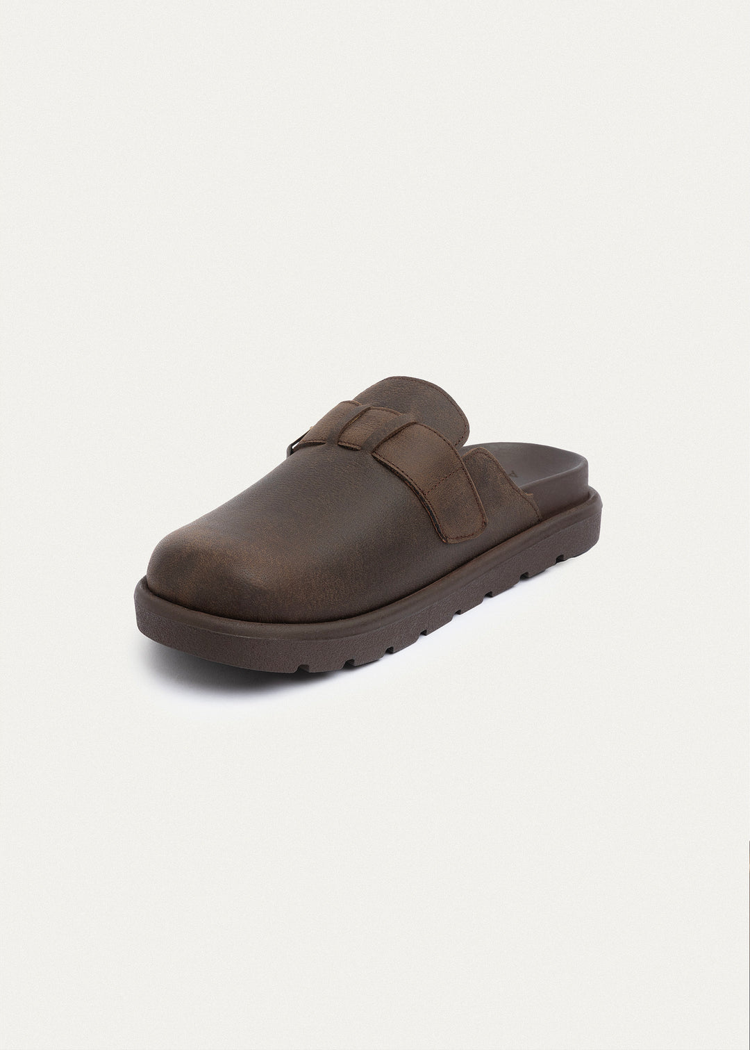 Classic Oiled-Tex Buckle Clogs | Brown