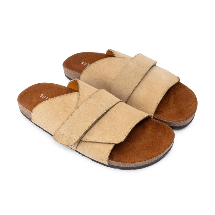 Kyoto Soft Footbed Suede Leather | Beige