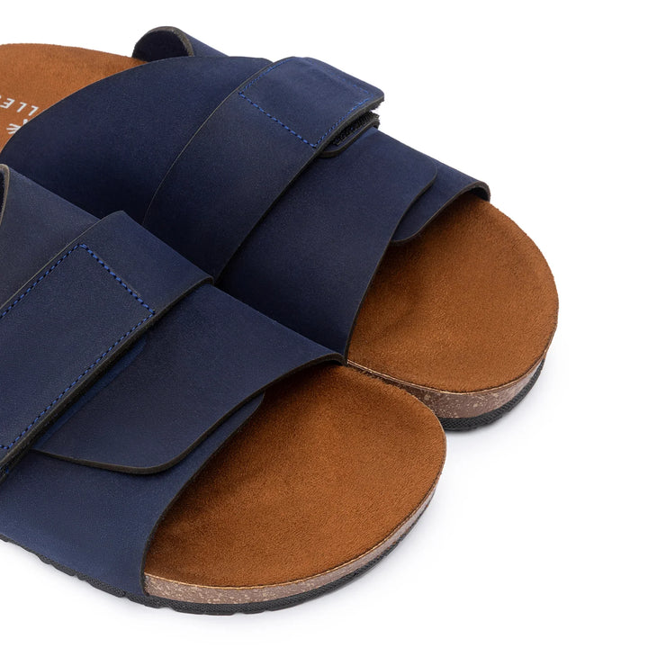 Kyoto Soft Footbed Suede Leather | Navy Blue