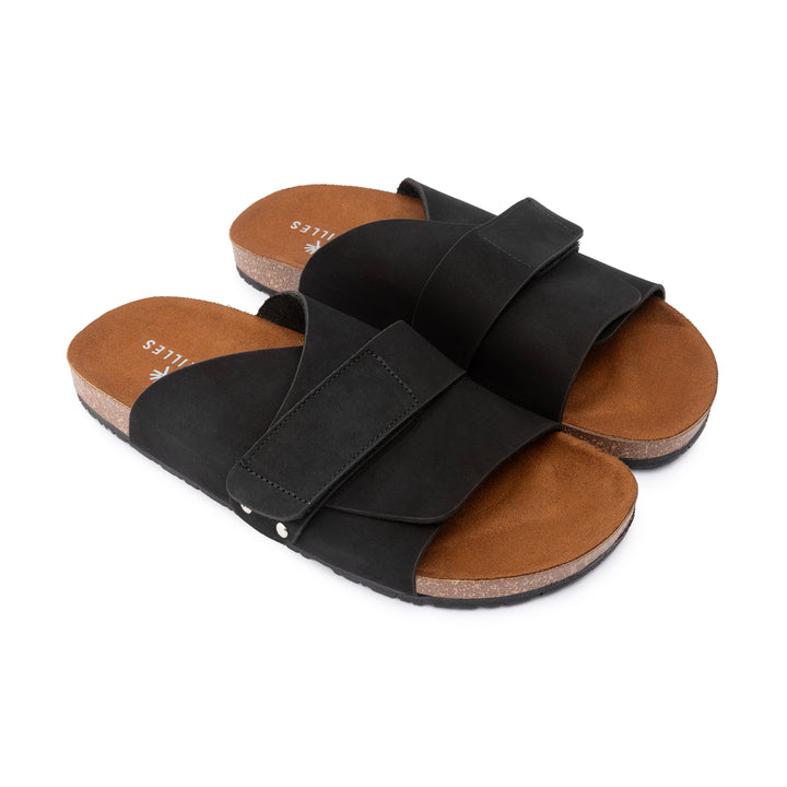 Kyoto Soft Footbed Suede Leather -Black