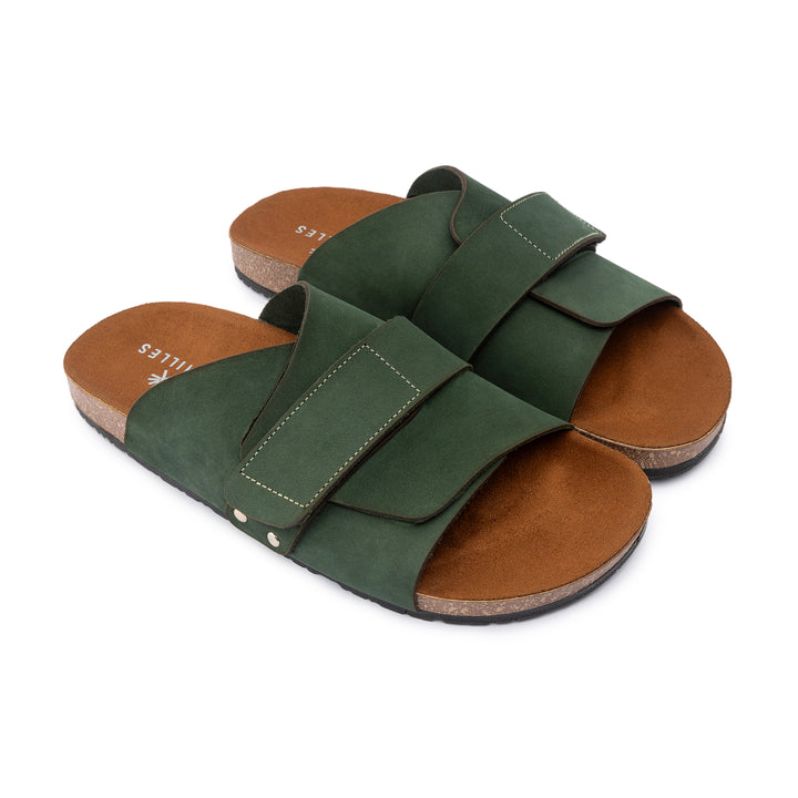 Kyoto Soft Footbed Suede Leather | Olive