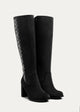 Glimmer Tall Heel Boots | Black
