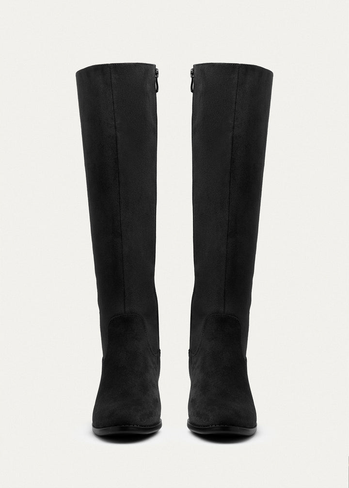 Glimmer Tall Heel Boots | Black