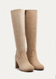 Glimmer Tall Heel Boots | Beige