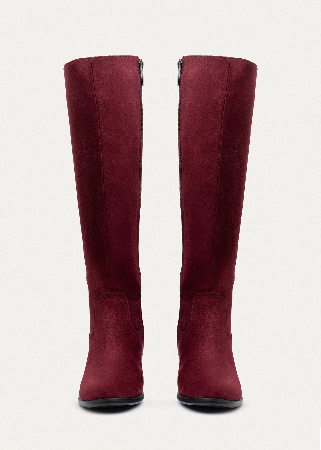 Glimmer Tall Heel Boots | Burguandy