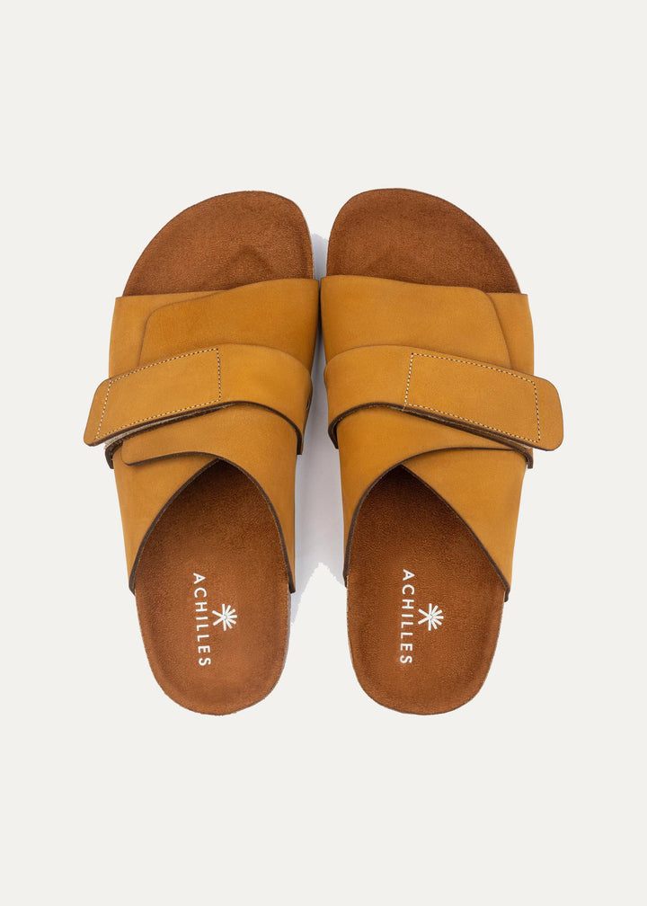 Achilles | Kyoto Soft Footbed Suede Leather -Light Brown