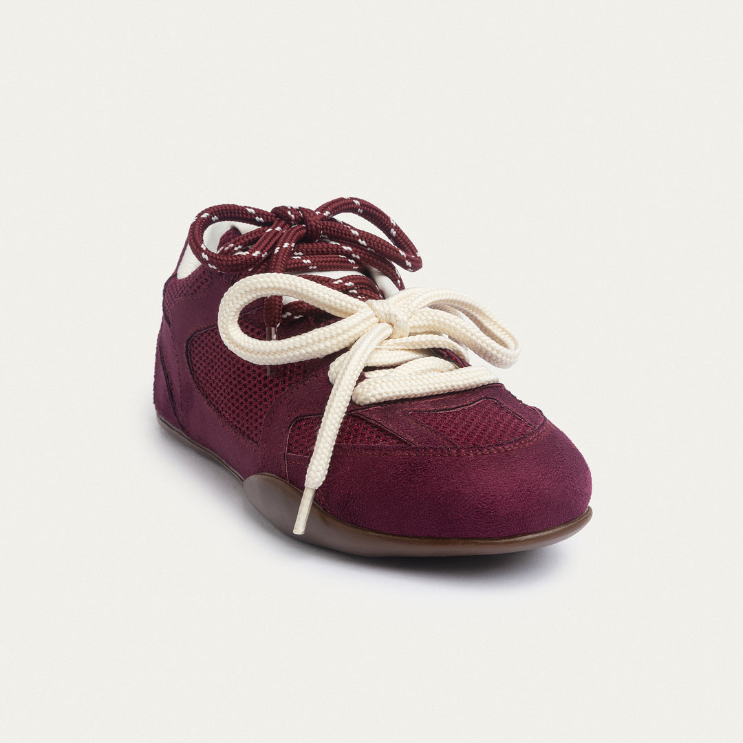 Achilles|G-Sneakers Vogue - Burgundy (Mesh Panel Edition)