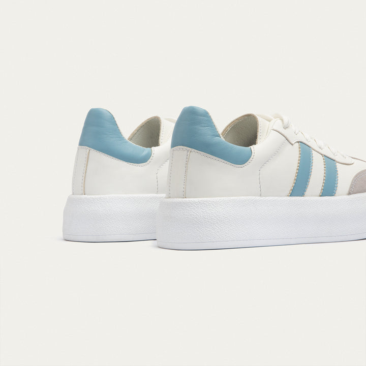 G-Sneakers Pop | White & Sky Blue