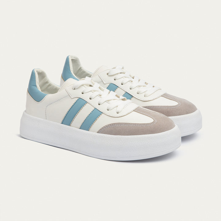 G-Sneakers Pop | White & Sky Blue