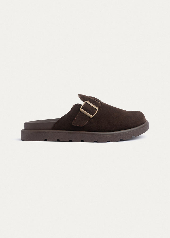 Classic Buckle Clogs | Brown