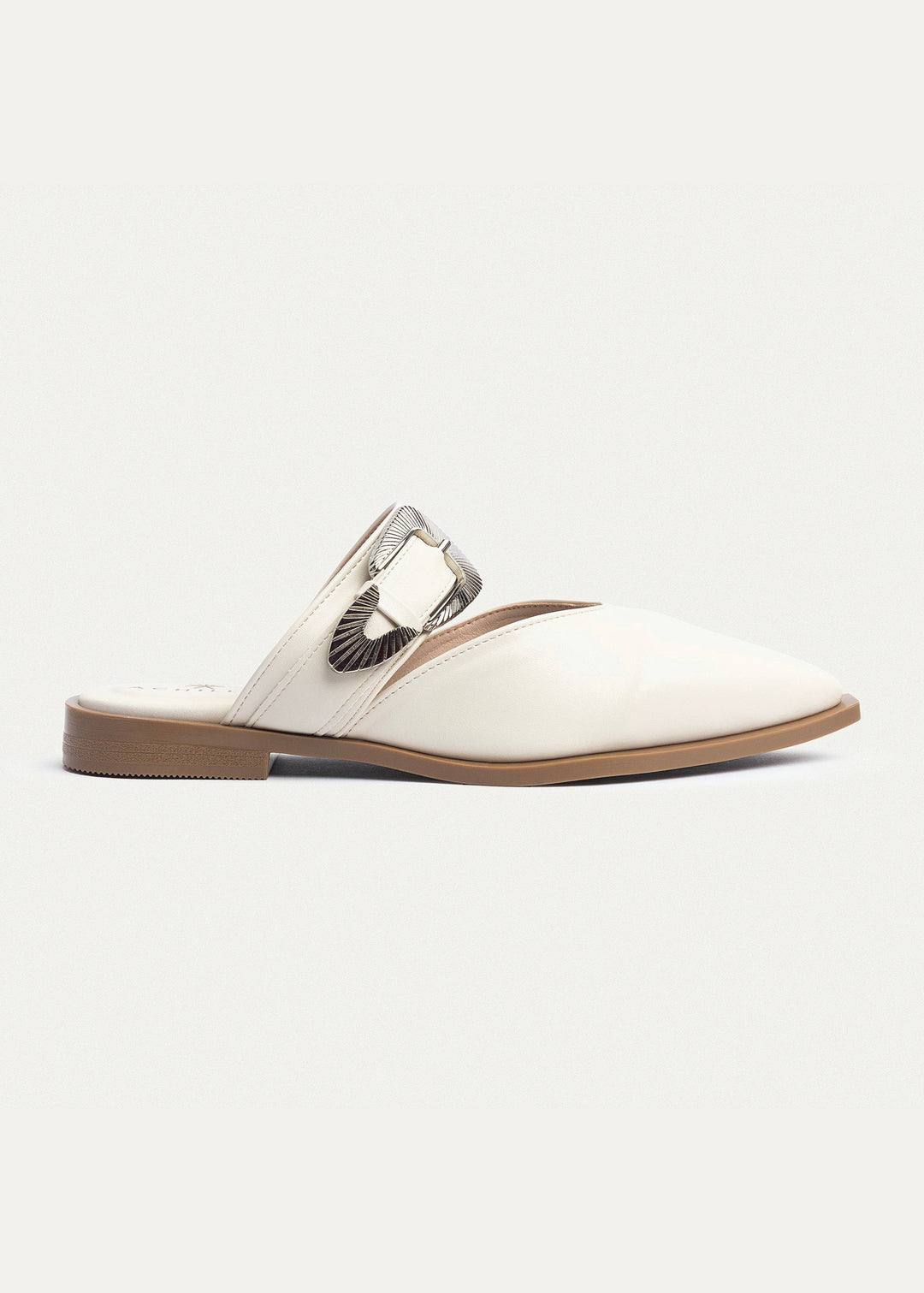 Achilles | Celeste buckle Mules - Beige