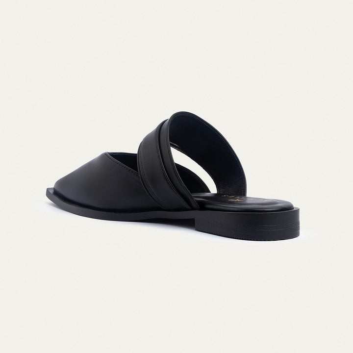 Celeste buckle Mules | Black