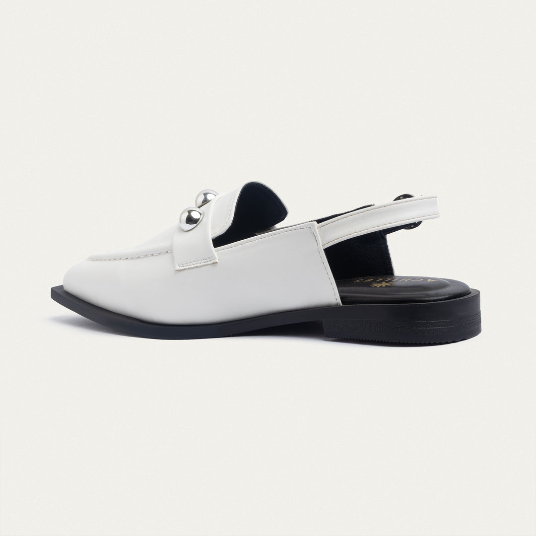 Achilles | Iris Pointed Slingbacks - White